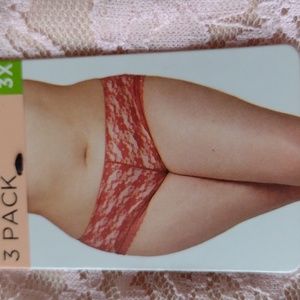NWT 3x Prima Valentina panties underwear lace